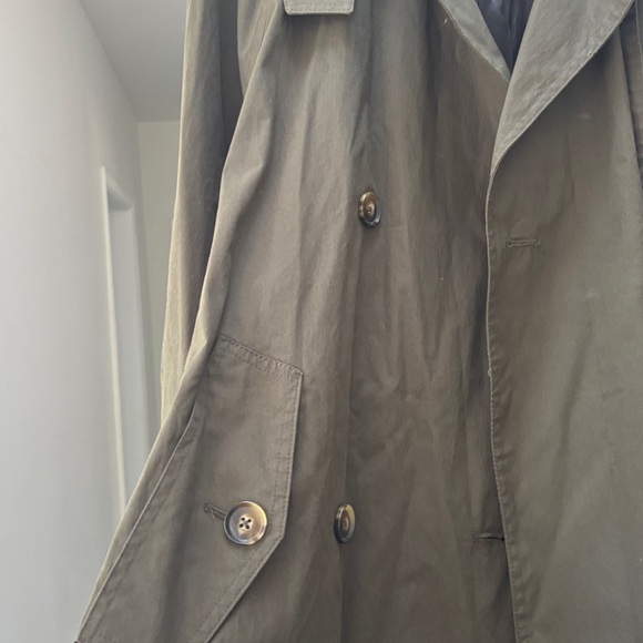 Zara Olive Green Trench Coat - Picture 15 of 15